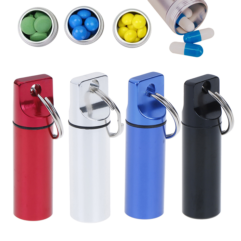 Aluminum Emergency Seal Pills Box Waterproof Capsule Container Medicine Bot = Sp Aluminum Emergency Seal Pills Box Waterproof Capsule Container Medicine Bot = Sp