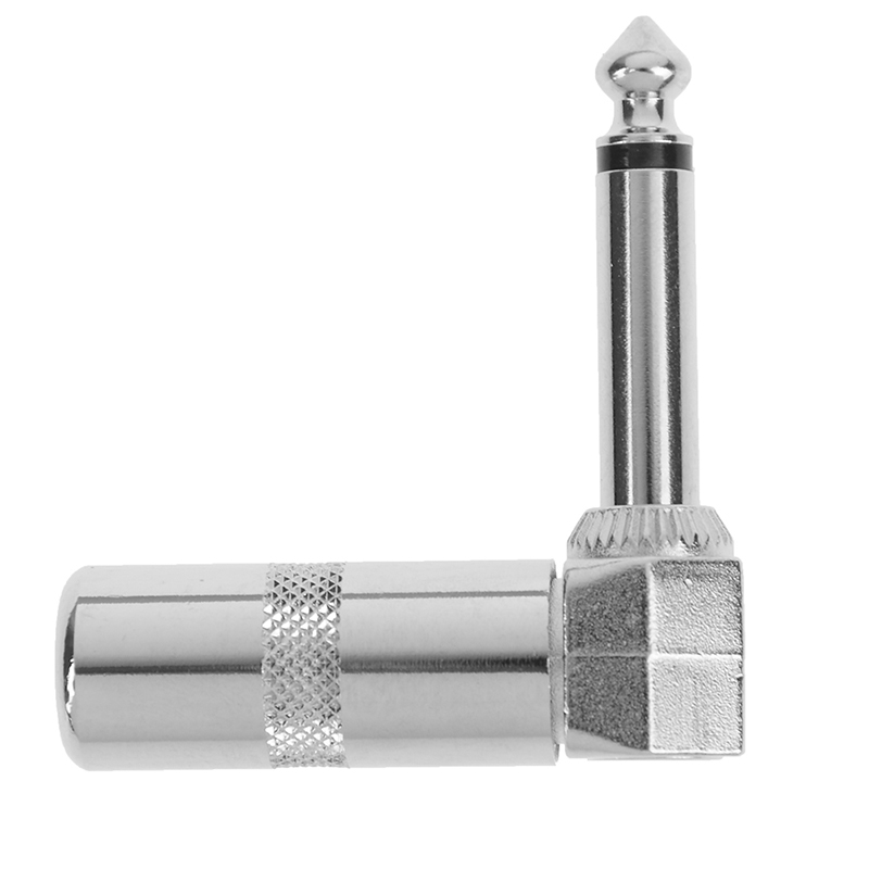 1/4 Inch 6.35mm Jack Right Angle Male Mono Plug L-shape Connector Guitar Aud-wf 1/4 Inch 6.35mm Jack Right Angle Male Mono Plug L-shape Connector Guitar Aud-wf