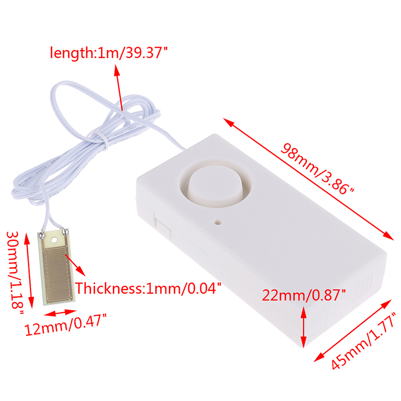 Water Leakage Alarm Detector 120dB Water Leak Sensor Flood Alert Overflow Z'YA - Imagen 3 de 12