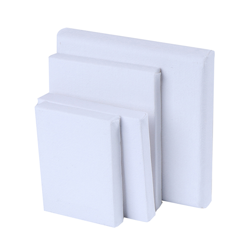 10X 4Sizes Mini Artist Stretched Canvas Square Small Art Board Acrylic Oil Pa-qk - Picture 1 of 16