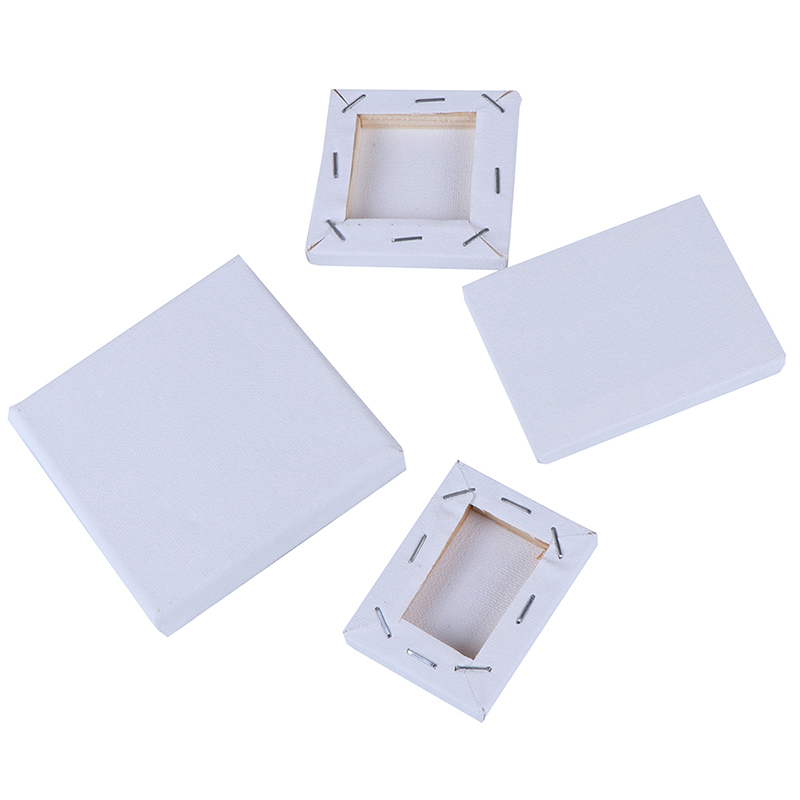 10X 4Sizes Mini Artist Stretched Canvas Square Small Art Board Acrylic Oil Pa-qk - Picture 7 of 16