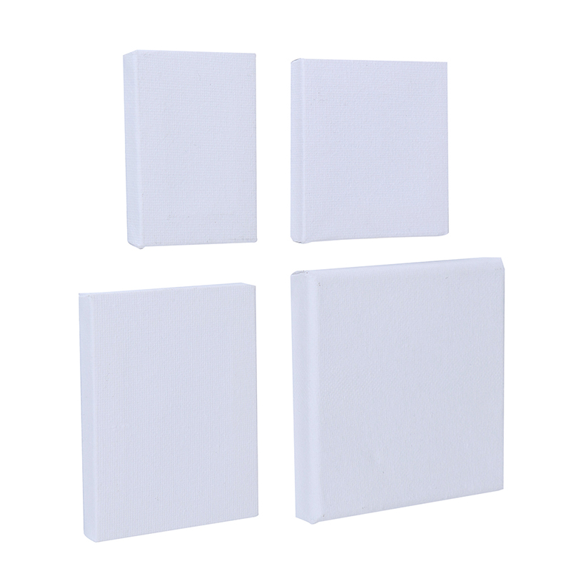 10X 4Sizes Mini Artist Stretched Canvas Square Small Art Board Acrylic Oil Pa-qk - Picture 5 of 16
