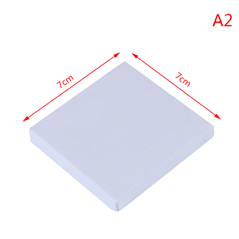 10X 4Sizes Mini Artist Stretched Canvas Square Small Art Board Acrylic Oil Pa-qk - Picture 12 of 16