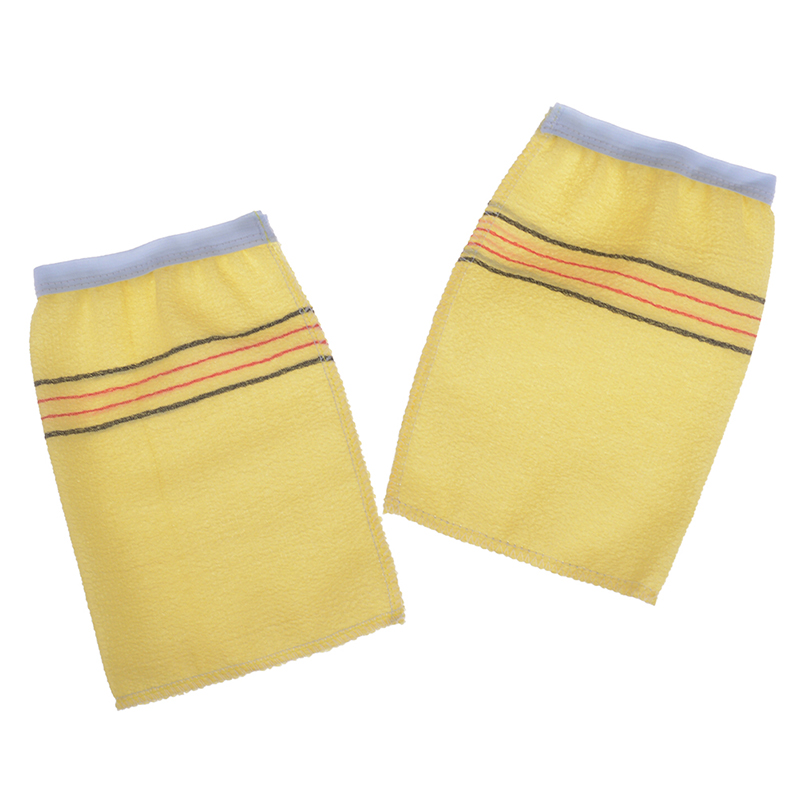 2Pcs/Set Disposable Scrub Mitt Magic Peeling Glove Exfoliating Tan RemovaJ&MA