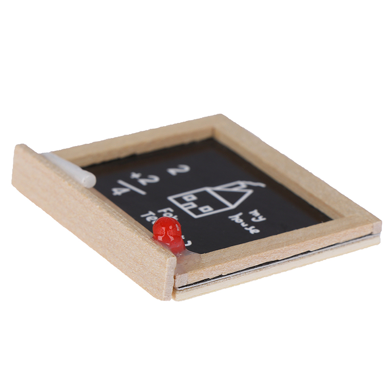 1:12 Miniature Blackboard Chalkboard W/ Easel Dollhouse Classroom AccessoryB ❤LT