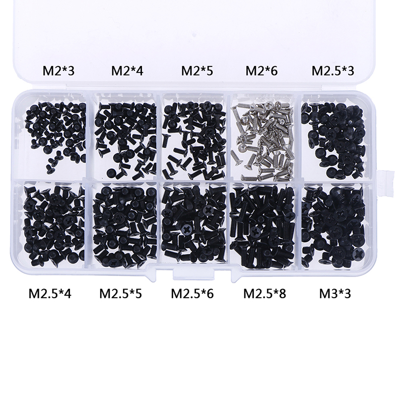 500pcs Laptop Computer Screws Set Universal screw M2 M2.3.jiB-KF ❤OF - Bild 5 von 12