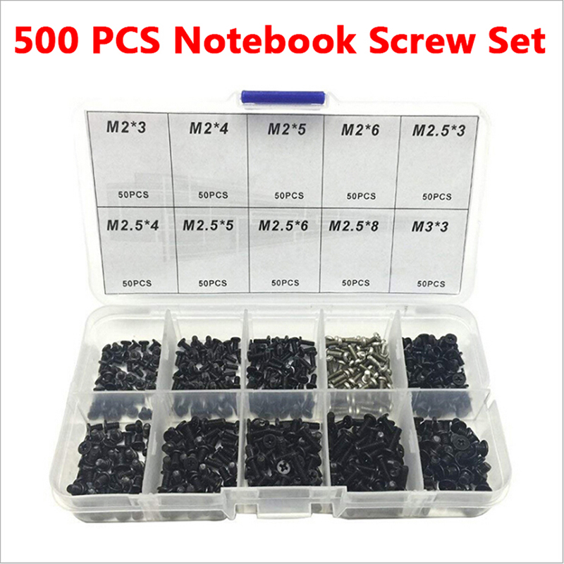 500pcs Laptop Computer Screws Set Universal screw M2 M2.3.jiB-KF ❤OF