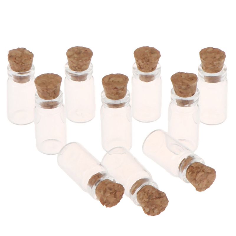 10Pcs 1:12 Dollhouse Miniature Glass Bottle Jars Food Storage Kitchen Acce.y S^3 - Bild 3 von 7