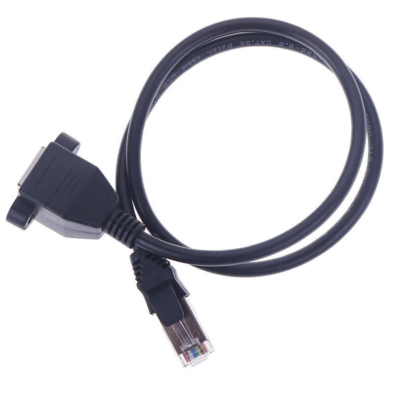 1Pc RJ45 Male to Female Screw Panel Mount Ethernet LAN Network Extension Ca L❤ - Picture 5 of 17