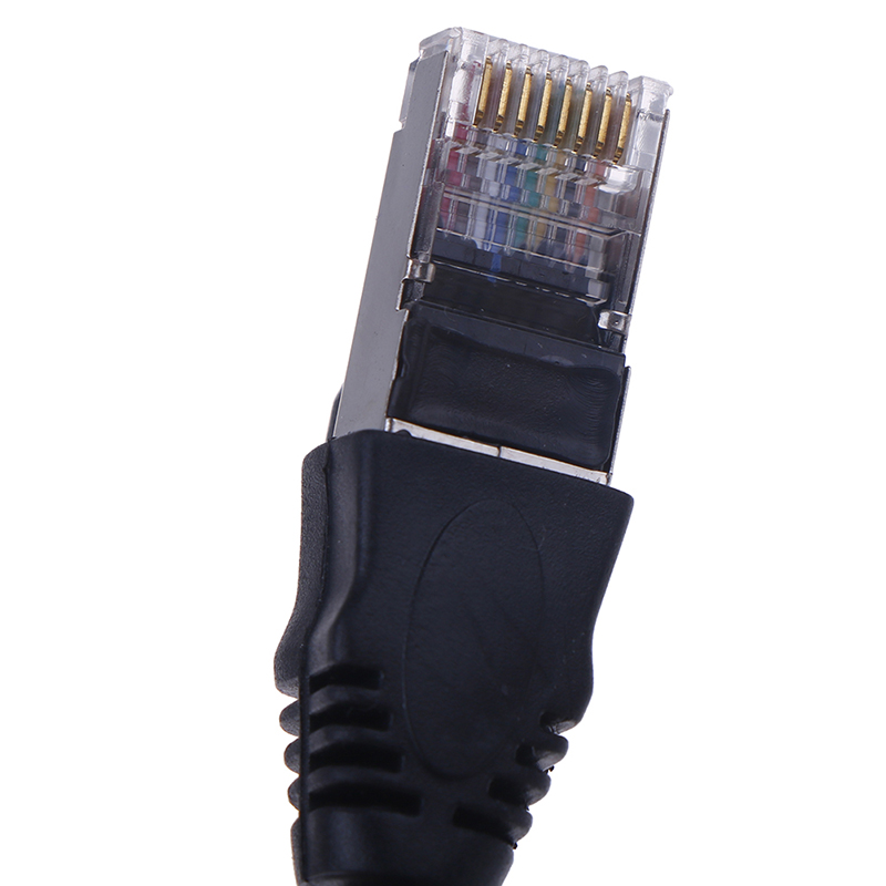 1Pc RJ45 Male to Female Screw Panel Mount Ethernet LAN Network Extension Ca L❤ - Picture 2 of 17
