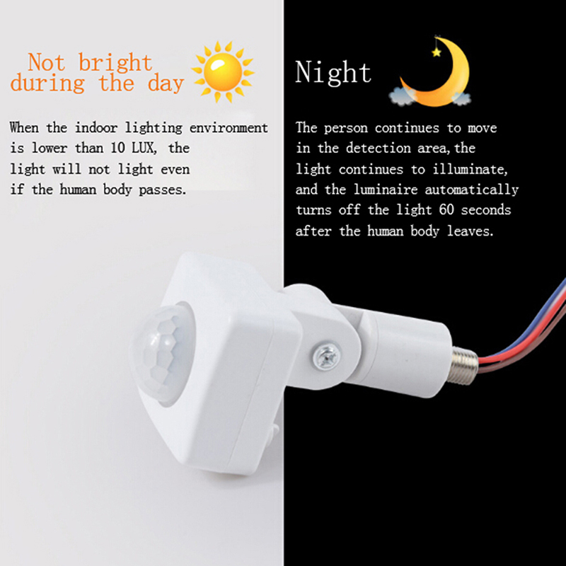 220V PIR Body Infrared Motion Sensor Automatic Switch Infrared Intelligent Ne BI - Picture 8 of 14