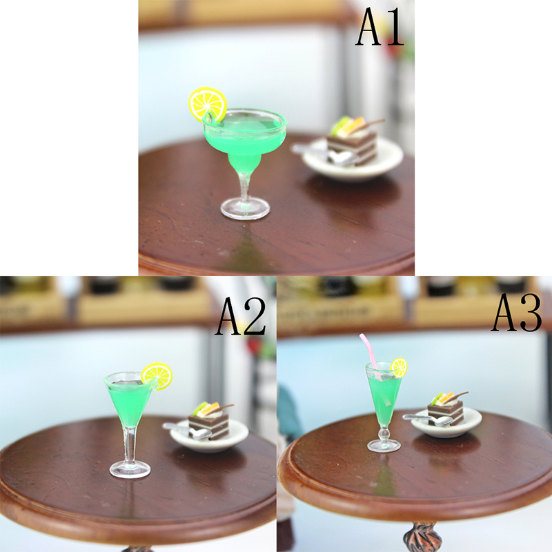 1/12 tazza cocktail in resina miniatura simulazione bevanda giocattolo casa delle bambole decorazione XI- 1/12 tazza cocktail in resina miniatura simulazione bevanda giocattolo casa delle bambole decorazione XI-