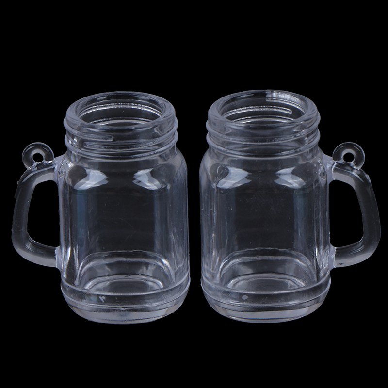 1Pc 1:12 1:6 DIY Plastic Transparent Miniature Cup Dollhouse Craft Home DH`uk Sb OR10502
