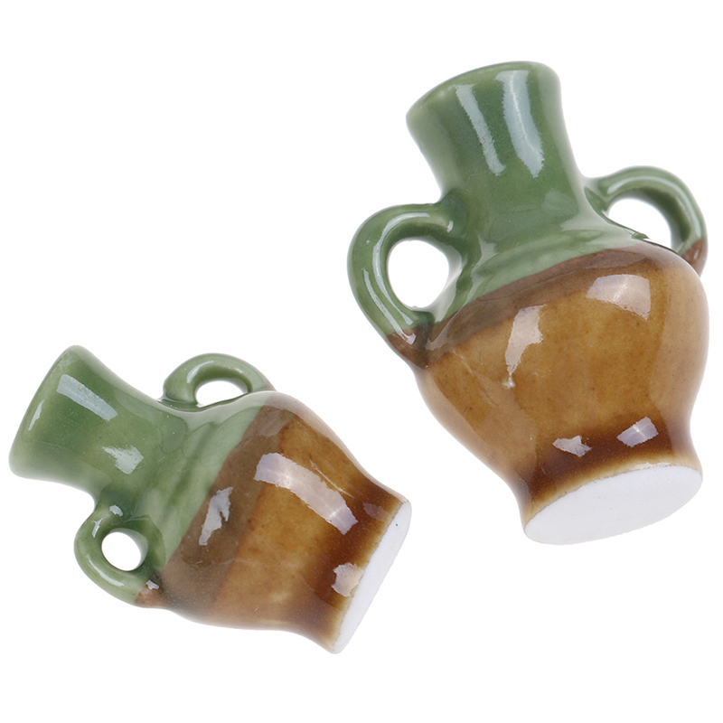 2Pcs/set 1:12 Dollhouse Miniature Ceramic Flower Vase Doll House AccessoriesY Bf 2Pcs/set 1:12 Dollhouse Miniature Ceramic Flower Vase Doll House AccessoriesY Bf