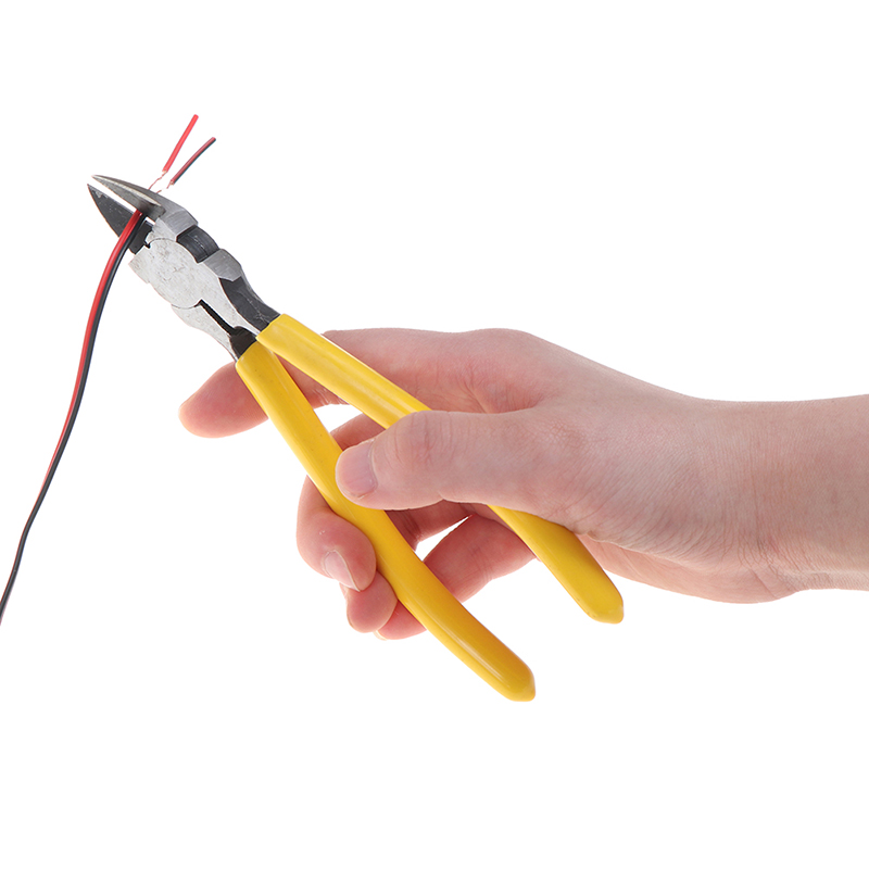 6" Flush Cut Side Cutters Plier Cutting Pliers PVC Handle Wire Cutte -bu - Bild 7 von 12