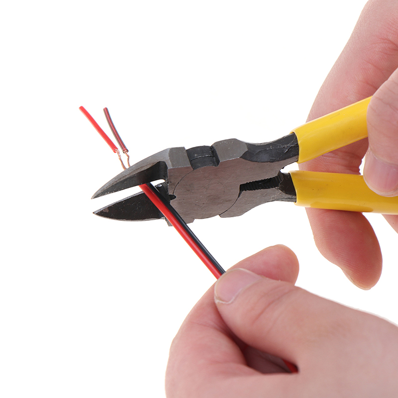 6" Flush Cut Side Cutters Plier Cutting Pliers PVC Handle Wire Cutte -bu - Bild 9 von 12
