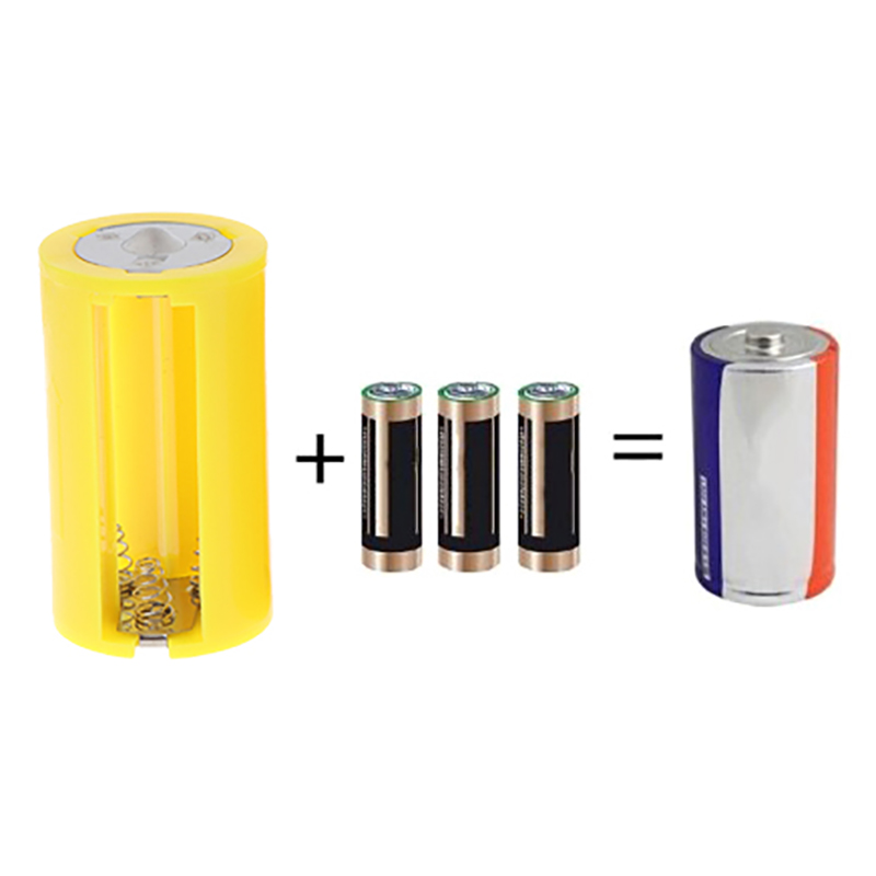 2PC 3AA to D Parallel Adapter Battery Holder Converter Adapter Switcher Case `hg