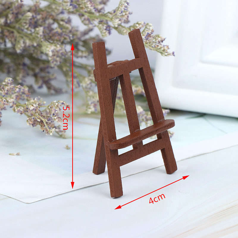 New 1:12 Dollhouse Miniature Mini Wood Painting Easel Doll Accessories Furnit.MA - Picture 3 of 11
