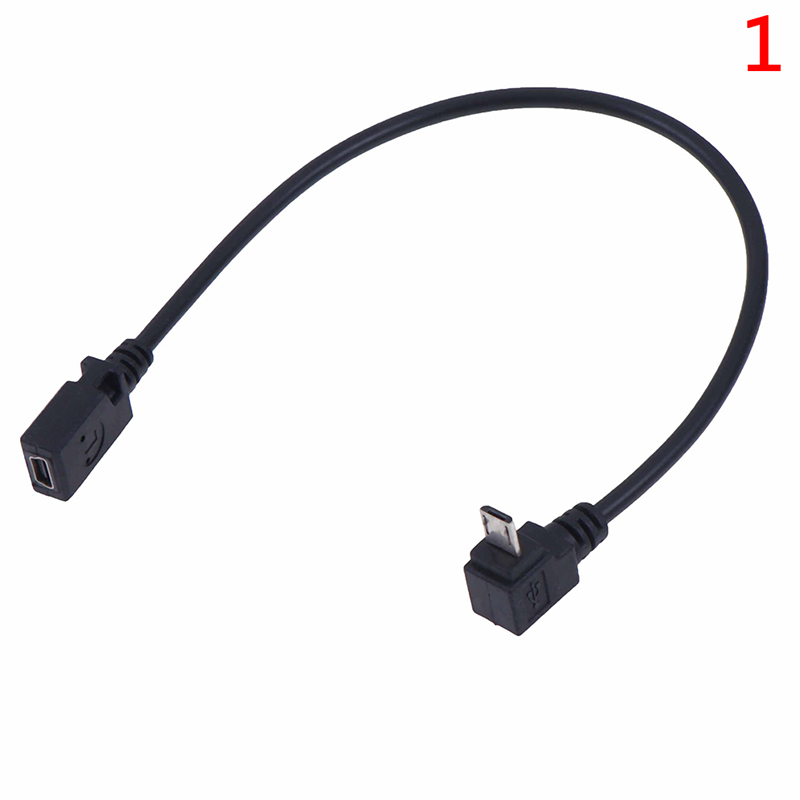 90-Grad-Micro-USB-Stecker auf Mini-USB-Buchse Adapter-Konverterkabel#B - Zdjęcie 13 z 16