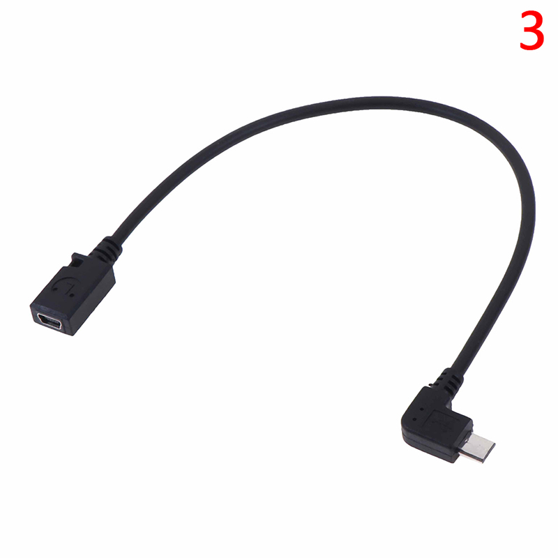 90-Grad-Micro-USB-Stecker auf Mini-USB-Buchse Adapter-Konverterkabel#B - Zdjęcie 15 z 16