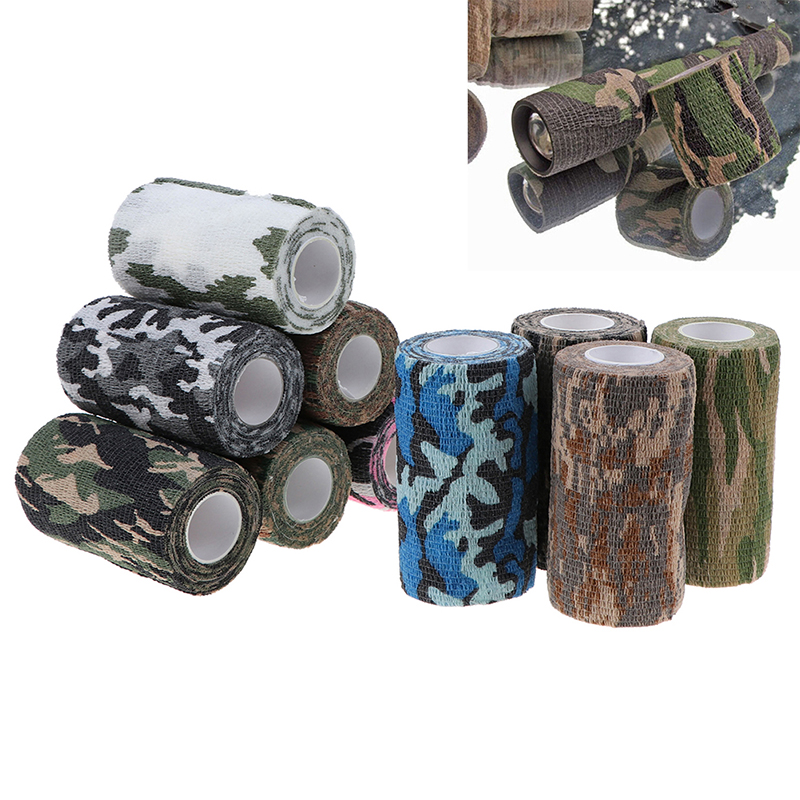 1Pc Outdoor Camo Gun Hunting Camping Camouflage Stealth Duct Tape Wrap ZYB DhAF - Imagen 8 de 22