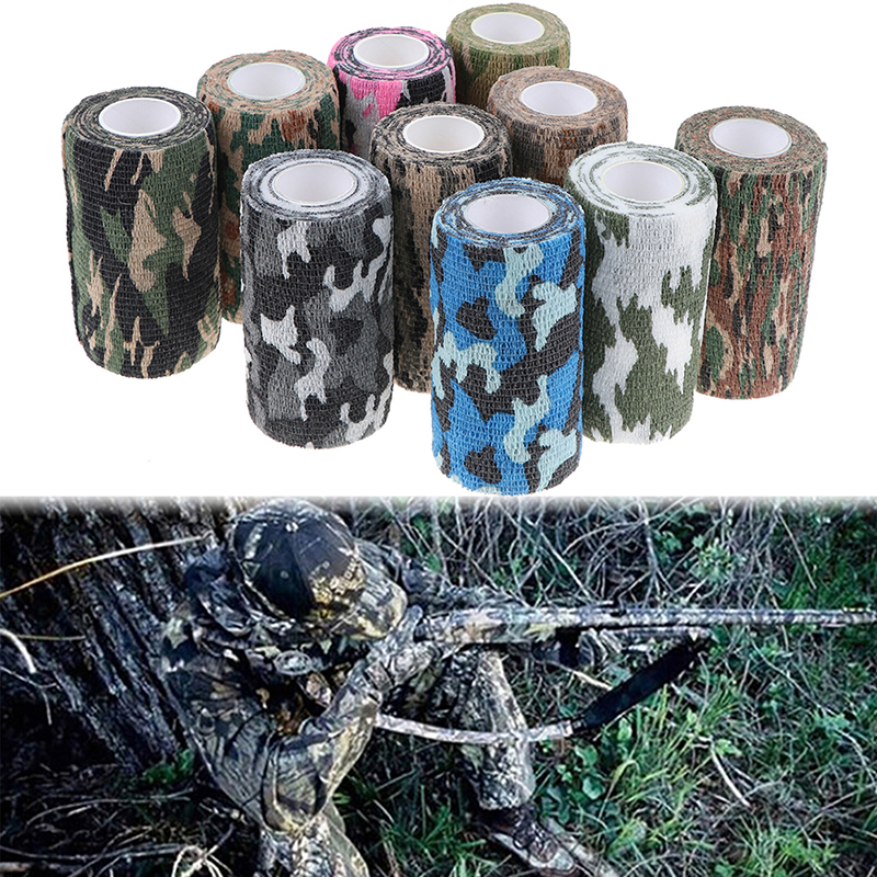 1Pc Outdoor Camo Gun Hunting Camping Camouflage Stealth Duct Tape Wrap ZYB DhAF - Imagen 9 de 22