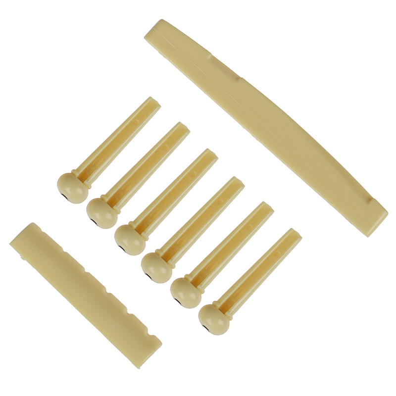1set Portable 6-String Guitar Bridge Pins Saddle Nut Acoustic Guitar JFRFR 1set Portable 6-String Guitar Bridge Pins Saddle Nut Acoustic Guitar JFRFR
