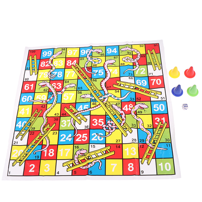 Snake Ladder Educational Kids Children Toys Family Interesting Board Game gi-ja - Picture 8 of 12