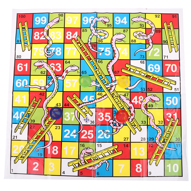 Snake Ladder Educational Kids Children Toys Family Interesting Board Game gi-ja - Picture 11 of 12