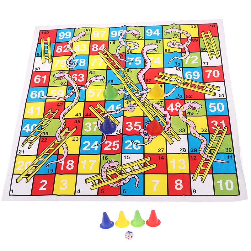 Snake Ladder Educational Kids Children Toys Family Interesting Board Game gi-ja - Picture 9 of 12