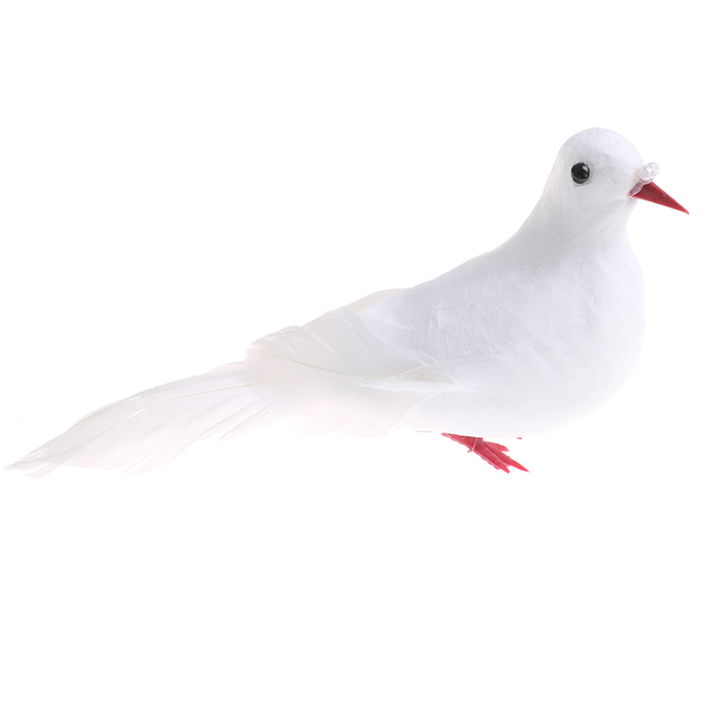 Artificial Simulation Peace Dove Foam Feather Birds Wedding Crafts OrnamentY ❤OF - Bild 15 von 16
