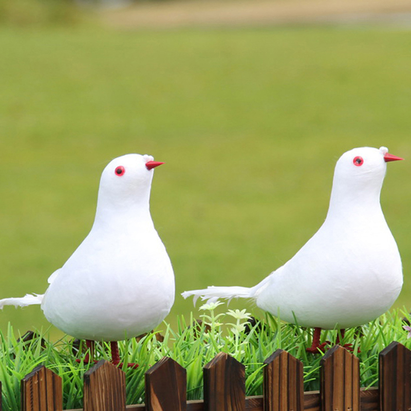 Artificial Simulation Peace Dove Foam Feather Birds Wedding Crafts OrnamentY ❤OF - Bild 9 von 16