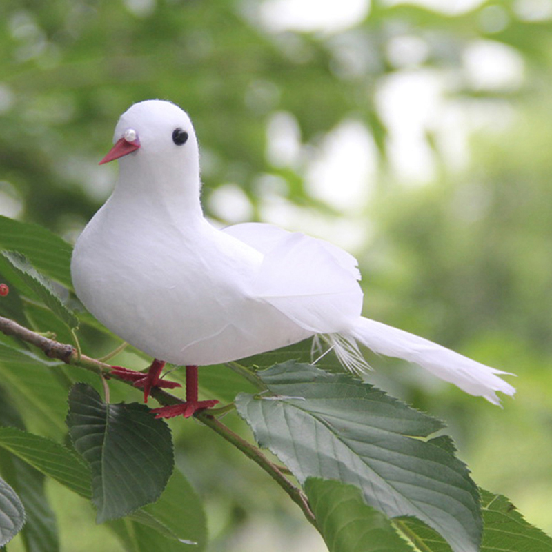 Artificial Simulation Peace Dove Foam Feather Birds Wedding Crafts OrnamentY ❤OF - Bild 11 von 16