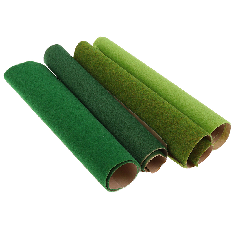 1 Pcs 250mm*250mm Landscape Grass Mat for Adhesive Paper Scenery Layout Lawn-wf