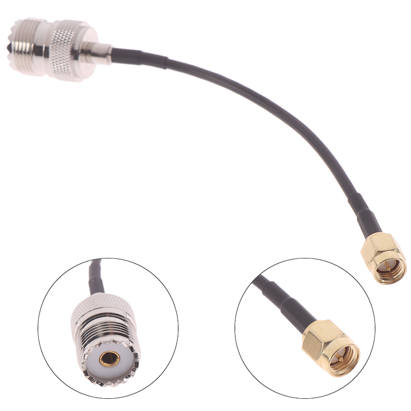 Radio Antenna Cable SO-239 UHF Female to SMA Male coaxial RF Connector RG316 ❤OF - Bild 11 von 15
