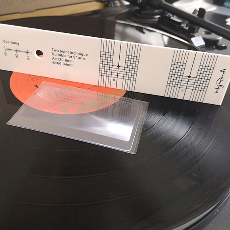 Turntable Phono Cartridge Stylus Alignment Protractor Tool Phonograph Ac C~ - Bild 7 von 12