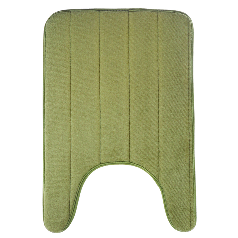 U-Shaped Memory Foam Bath Mats Toilet Mat Bathroom Coral Fleece Carpet Home -yn - Bild 13 von 20