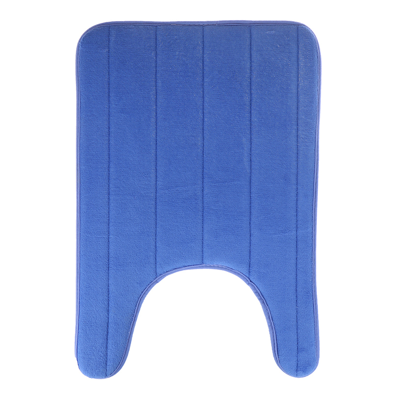 U-Shaped Memory Foam Bath Mats Toilet Mat Bathroom Coral Fleece Carpet Home -yn - Bild 17 von 20