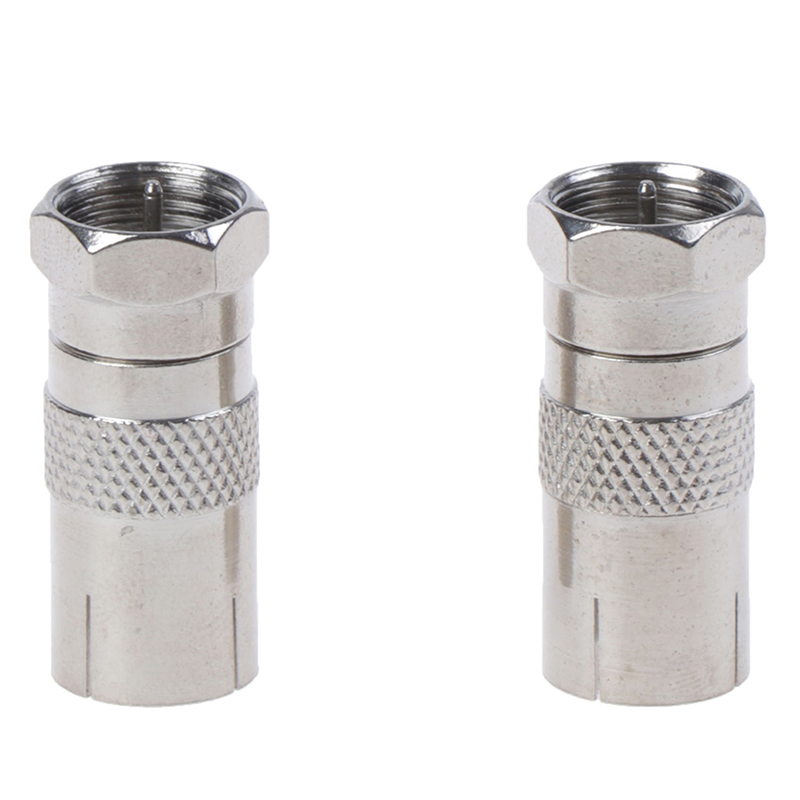 2Pcs F Type Male Plug Connector Socket to RF Coax TV Aerial Female RF AdapteR1 - Picture 5 of 12
