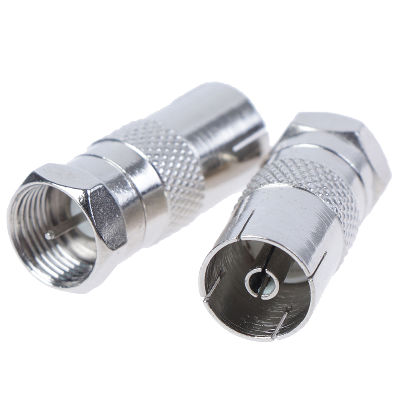 2Pcs F Type Male Plug Connector Socket to RF Coax TV Aerial Female RF AdapteR1 - Picture 6 of 12