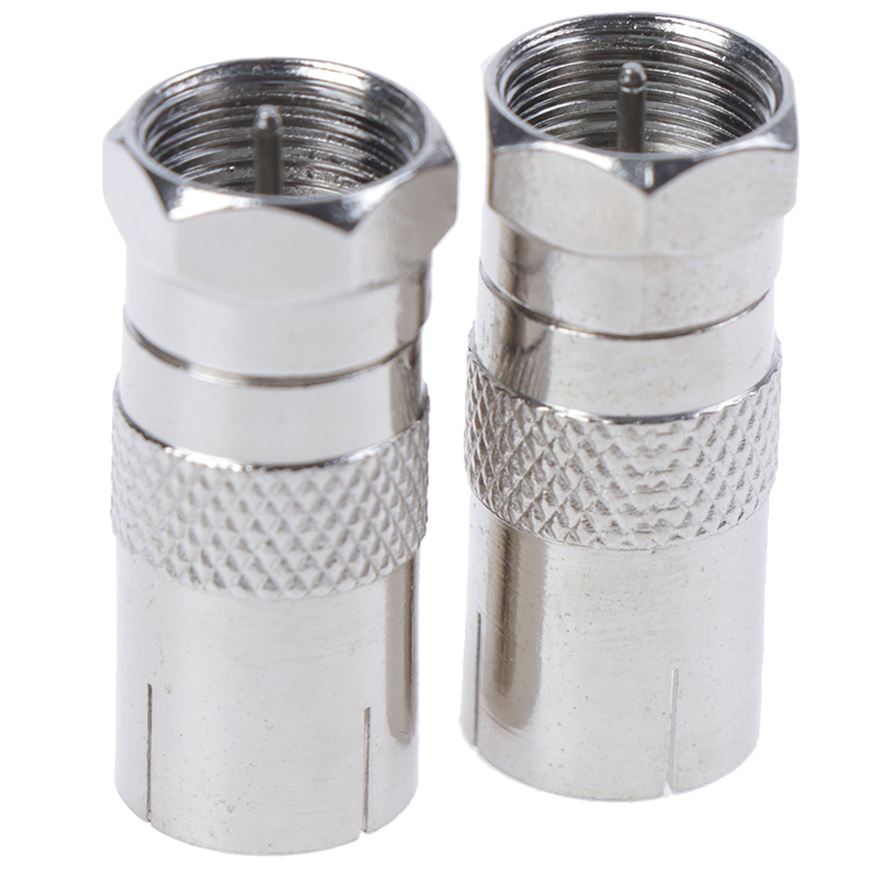 2Pcs F Type Male Plug Connector Socket to RF Coax TV Aerial Female RF AdapteR1 - Picture 12 of 12