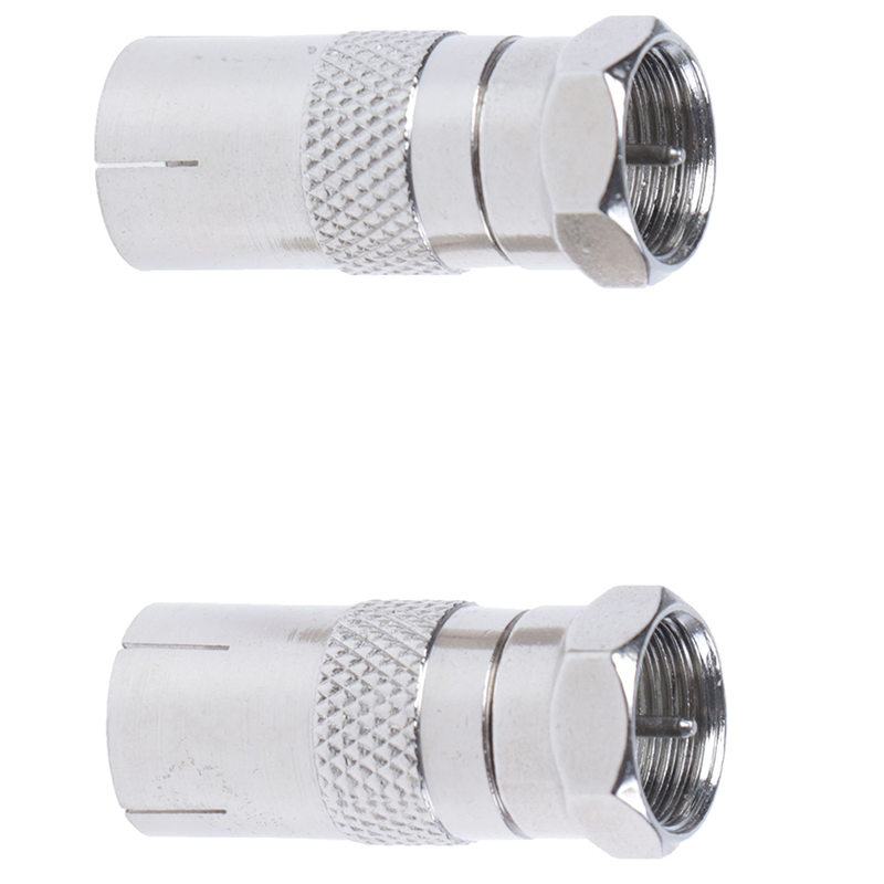 2Pcs F Type Male Plug Connector Socket to RF Coax TV Aerial Female RF AdapteR1 - Picture 10 of 12