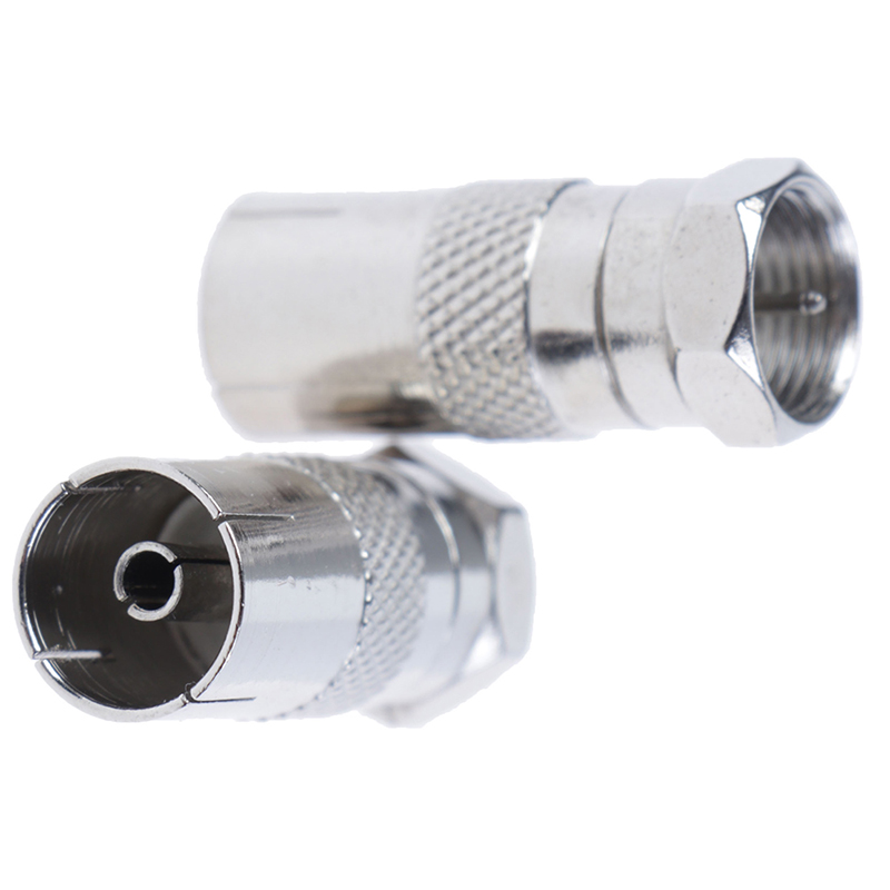 2Pcs F Type Male Plug Connector Socket to RF Coax TV Aerial Female RF AdapteR1 - Picture 9 of 12