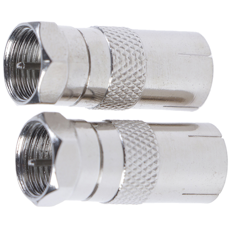 2Pcs F Type Male Plug Connector Socket to RF Coax TV Aerial Female RF AdapteR1 - Picture 8 of 12