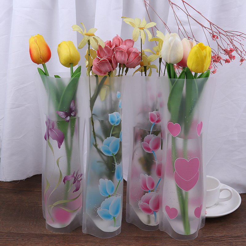 Plastic shop flower vase