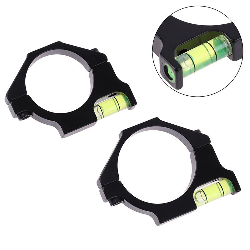 25.4mm 30mm Ring Bubble Level Balance Pipe Clamp Bracket for Scope HuntingJ^QU