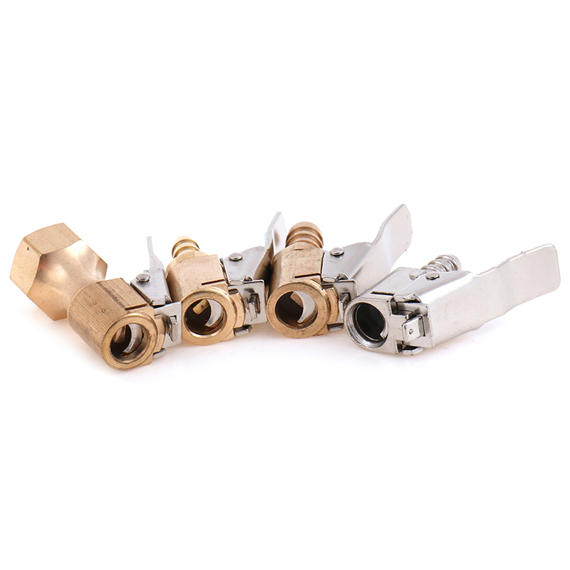 Car Auto Brass 6/8mm Tyre Wheel Air Chuck Inflator Pump Connector Valve Cli-y Bf