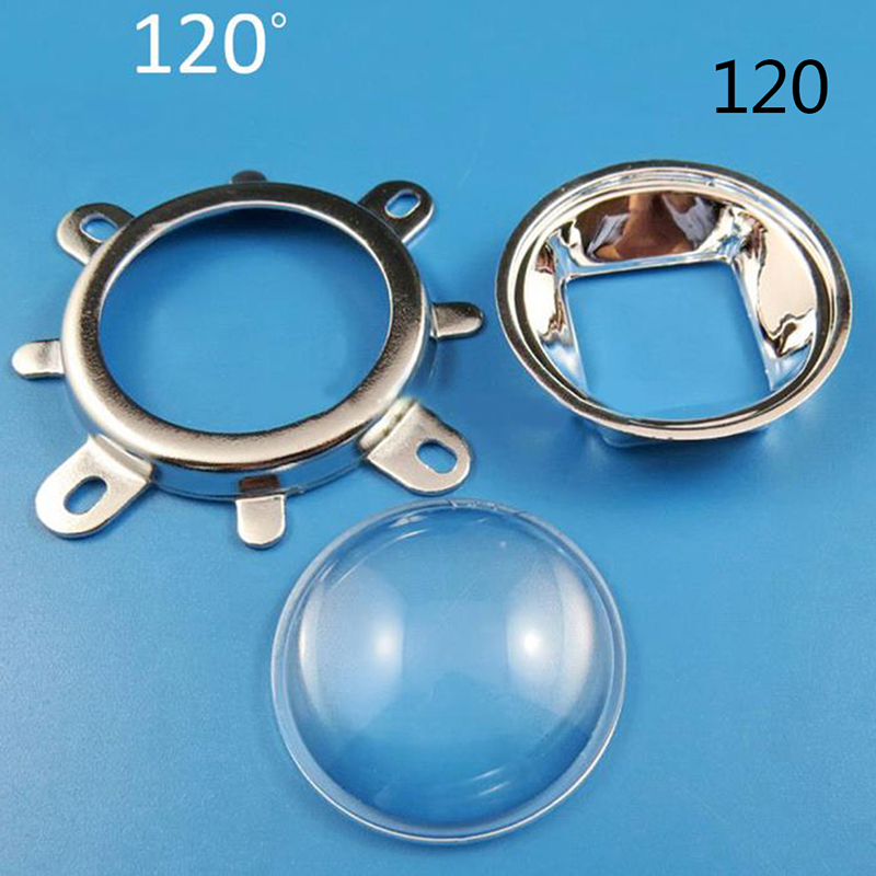 3PCS/set LED Lens Glass Reflector Collimator Fixed Bracket COB High Power Ch QH - Picture 13 of 14