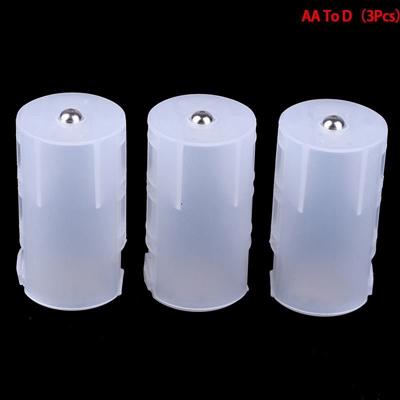 3Pcs AAA to AA/ AA to C/ AA to D Battery Adaptor Holder Case Converter Swi T HN - Bild 14 von 15