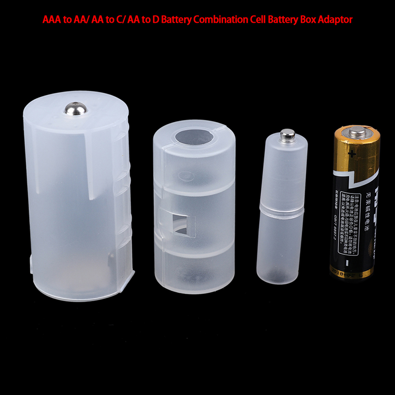 3Pcs AAA to AA/ AA to C/ AA to D Battery Adaptor Holder Case Converter Swi T HN - Bild 6 von 15